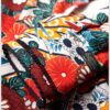 Bedrucktes Midi-Hemd-Kleid Bedrucktes Midi-Hemd-Kleid