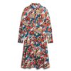 Bedrucktes Midi-Hemd-Kleid Bedrucktes Midi-Hemd-Kleid