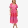 Bedrucktes Midi-Kleid mit Cut-outs Bedrucktes Midi-Kleid mit Cut-outs