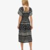 Bedrucktes Midi-Kleid mit Cut-outs Bedrucktes Midi-Kleid mit Cut-outs