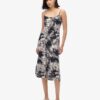 Bedrucktes Midi-Kleid mit Knopfleiste Bedrucktes Midi-Kleid mit Knopfleiste