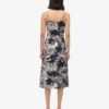 Bedrucktes Midi-Kleid mit Knopfleiste Bedrucktes Midi-Kleid mit Knopfleiste