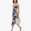 Bedrucktes Midi-Kleid mit Knopfleiste Bedrucktes Midi-Kleid mit Knopfleiste