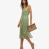 Bedrucktes Midi-Kleid mit Knopfleiste Bedrucktes Midi-Kleid mit Knopfleiste