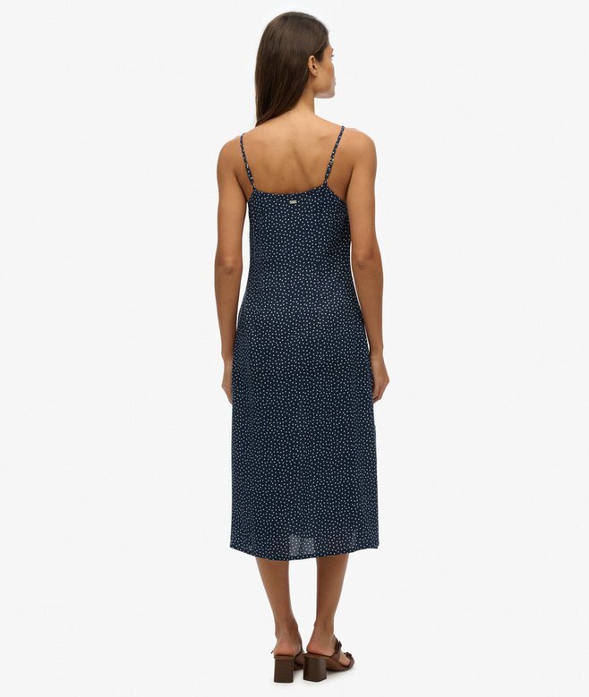 Bedrucktes Midi-Kleid mit Knopfleiste Bedrucktes Midi-Kleid mit Knopfleiste