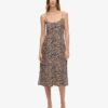 Bedrucktes Midi-Kleid mit Knöpfen Bedrucktes Midi-Kleid mit Knöpfen