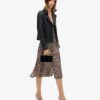 Bedrucktes Midi-Kleid mit Knöpfen Bedrucktes Midi-Kleid mit Knöpfen