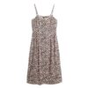 Bedrucktes Midi-Kleid mit Knöpfen Bedrucktes Midi-Kleid mit Knöpfen