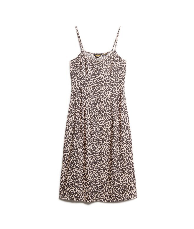 Bedrucktes Midi-Kleid mit Knöpfen Bedrucktes Midi-Kleid mit Knöpfen