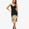 Bedrucktes Midi-Slip-Cami-Kleid
