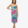 Bedrucktes Midi-Slip-Cami-Kleid