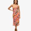 Bedrucktes Midi-Slip-Cami-Kleid