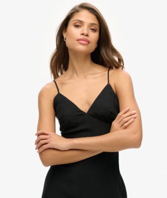 Bedrucktes Midi-Slip-Cami-Kleid