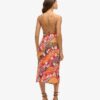 Bedrucktes Midi-Slip-Cami-Kleid