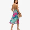 Bedrucktes Midi-Slip-Cami-Kleid