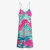 Bedrucktes Midi-Slip-Cami-Kleid