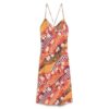 Bedrucktes Midi-Slip-Cami-Kleid