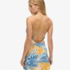 Bedrucktes Mini-Slip-Kleid Bedrucktes Mini-Slip-Kleid