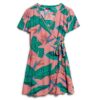 Bedrucktes Mini-Wickel-Kleid Bedrucktes Mini-Wickel-Kleid