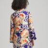 Bedrucktes Minikleid mit langen Ärmeln Bedrucktes Minikleid mit langen Ärmeln