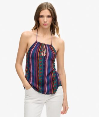 Bedrucktes Strand-Halter-Oberteil