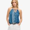 Bedrucktes Strand-Halter-Oberteil Bedrucktes Strand-Halter-Oberteil