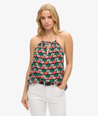Bedrucktes Strand-Halter-Oberteil