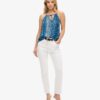 Bedrucktes Strand-Halter-Oberteil Bedrucktes Strand-Halter-Oberteil