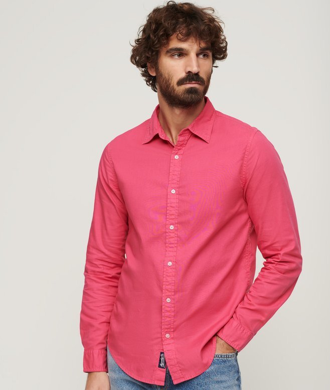 Überfärbtes Langarmhemd aus Organic Cotton Überfärbtes Langarmhemd aus Organic Cotton