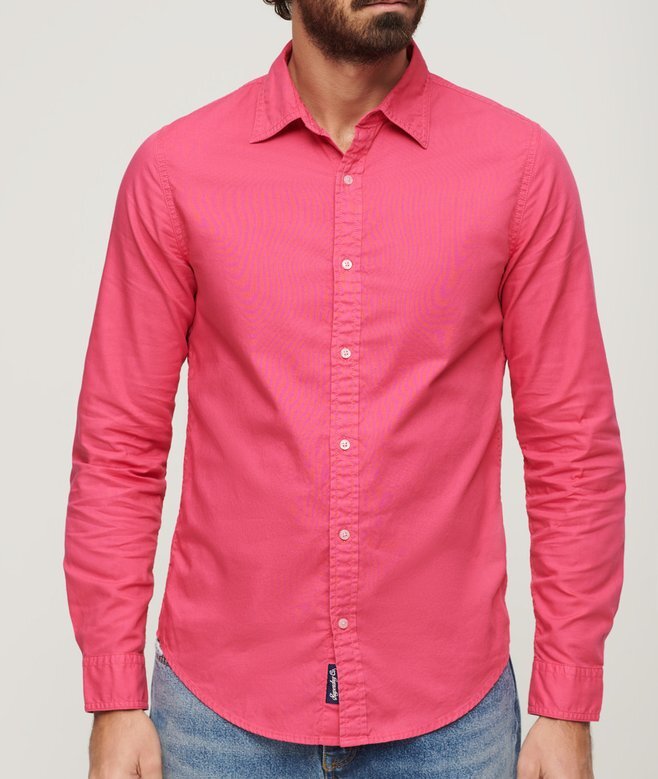 Überfärbtes Langarmhemd aus Organic Cotton Überfärbtes Langarmhemd aus Organic Cotton