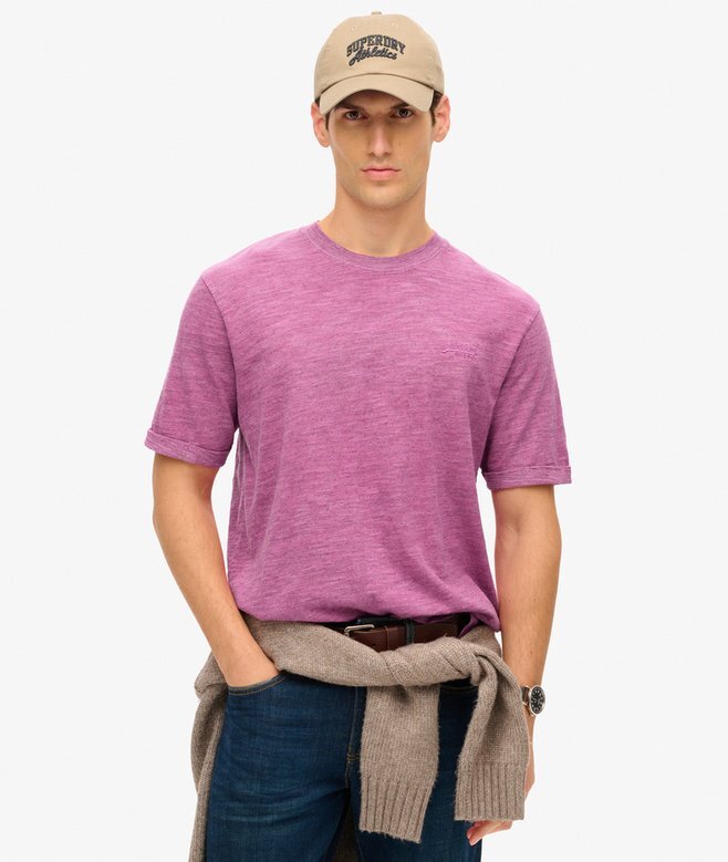 Überfärbtes Slub-Marl-T-Shirt Überfärbtes Slub-Marl-T-Shirt