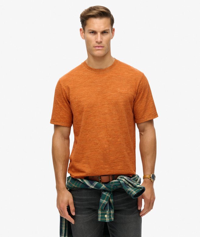 Überfärbtes Slub-Marl-T-Shirt Überfärbtes Slub-Marl-T-Shirt