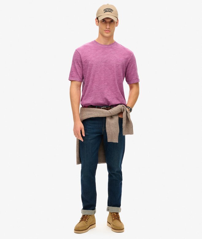 Überfärbtes Slub-Marl-T-Shirt Überfärbtes Slub-Marl-T-Shirt