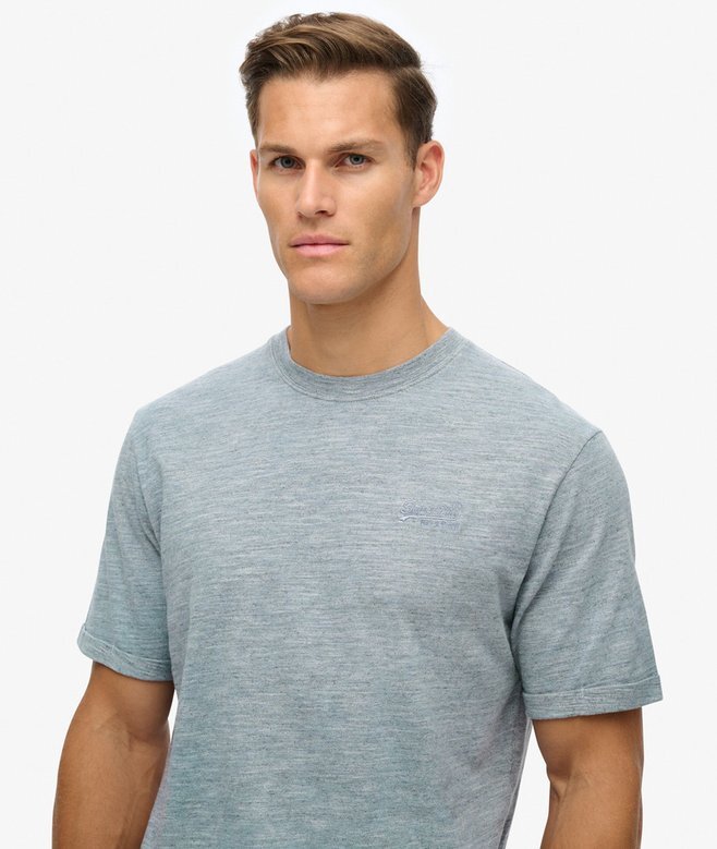 Überfärbtes Slub-Marl-T-Shirt Überfärbtes Slub-Marl-T-Shirt