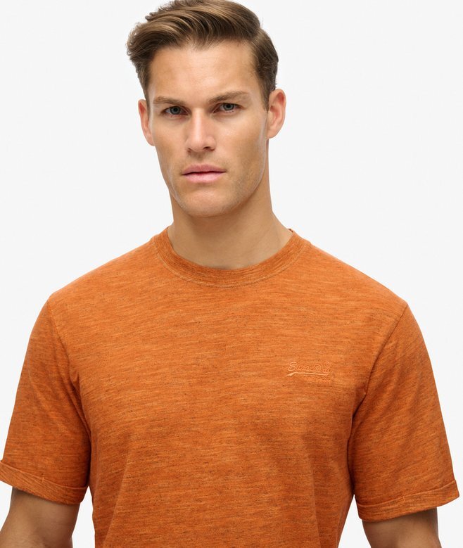 Überfärbtes Slub-Marl-T-Shirt Überfärbtes Slub-Marl-T-Shirt