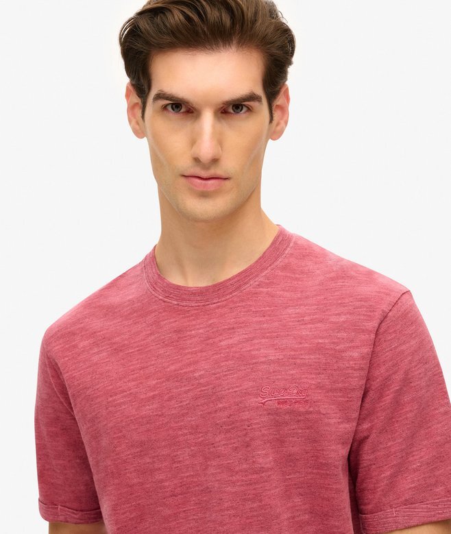 Überfärbtes Slub-Marl-T-Shirt Überfärbtes Slub-Marl-T-Shirt
