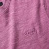 Überfärbtes Slub-Marl-T-Shirt Überfärbtes Slub-Marl-T-Shirt