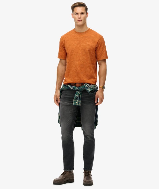 Überfärbtes Slub-Marl-T-Shirt Überfärbtes Slub-Marl-T-Shirt