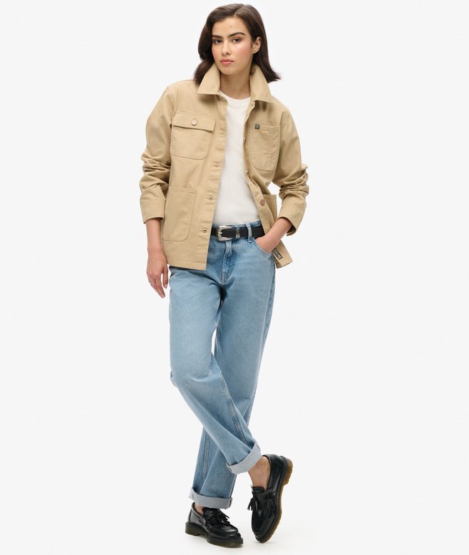 Bestickte Arbeitsjacke Bestickte Arbeitsjacke