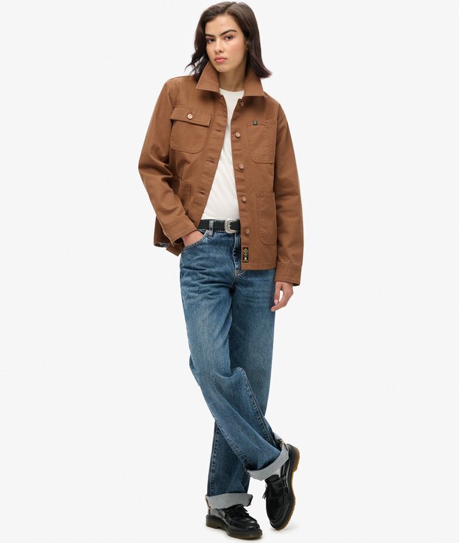 Bestickte Arbeitsjacke Bestickte Arbeitsjacke