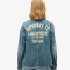 Bestickte Denim-Arbeitsjacke Bestickte Denim-Arbeitsjacke
