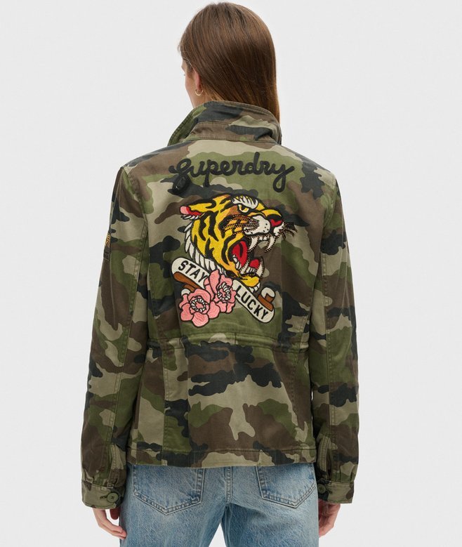 Bestickte M65-Militärjacke Bestickte M65-Militärjacke