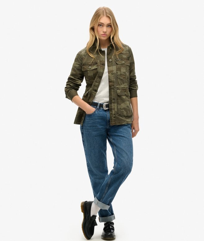 Bestickte Military-Feldjacke Bestickte Military-Feldjacke