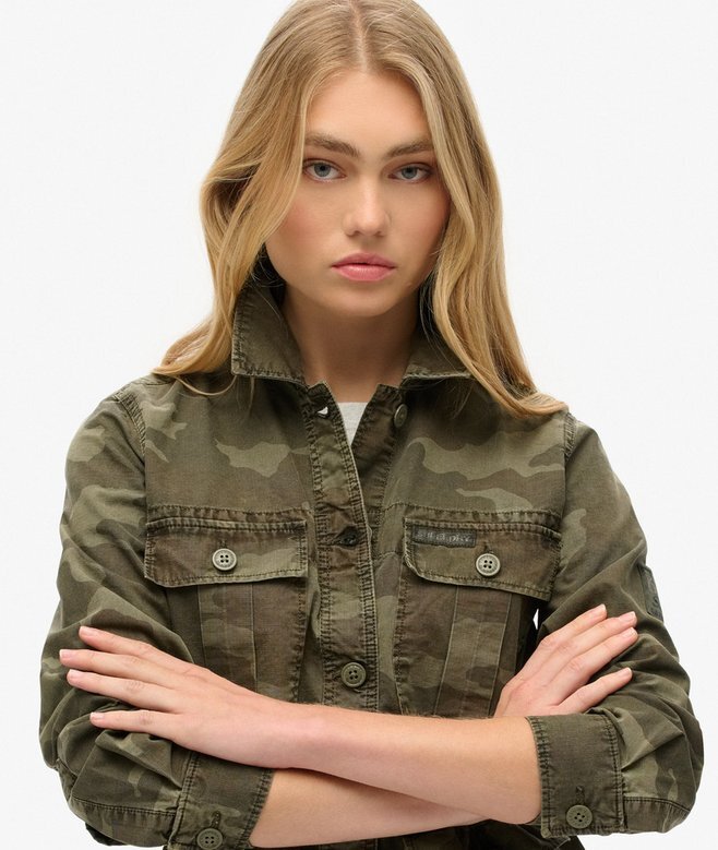 Bestickte Military-Feldjacke Bestickte Military-Feldjacke