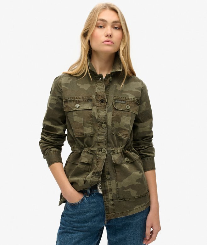 Bestickte Military-Feldjacke Bestickte Military-Feldjacke