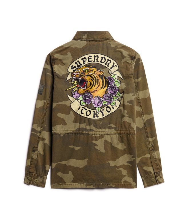 Bestickte Military-Feldjacke Bestickte Military-Feldjacke