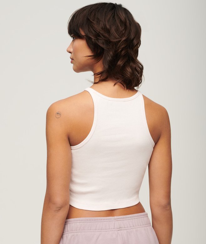 Besticktes Ripp-Racer-Top Besticktes Ripp-Racer-Top