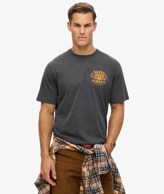 Biker Rock Graphic Loose T-Shirt Biker Rock Graphic Loose T-Shirt