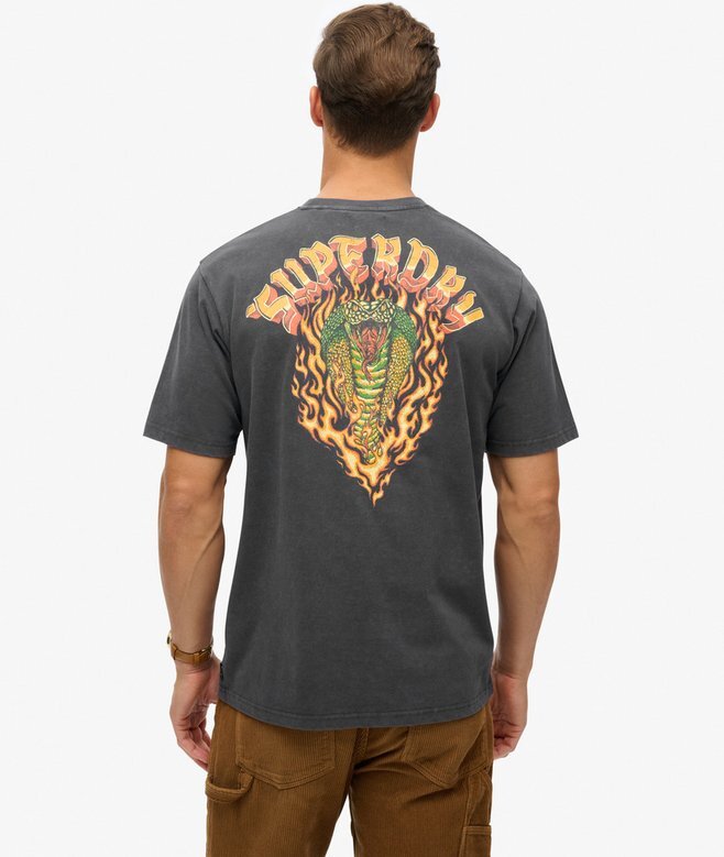 Biker Rock Graphic Loose T-Shirt Biker Rock Graphic Loose T-Shirt
