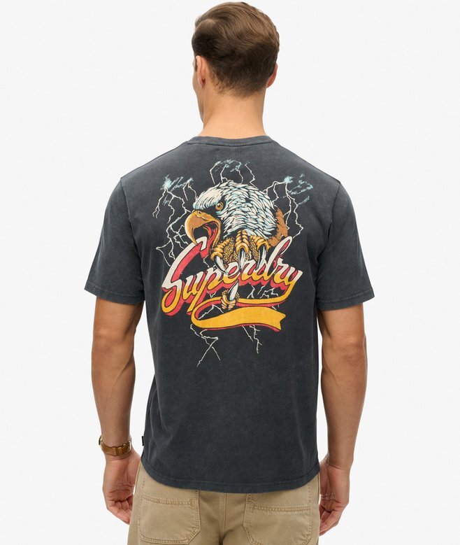 Biker Rock Graphic Loose T-Shirt Biker Rock Graphic Loose T-Shirt